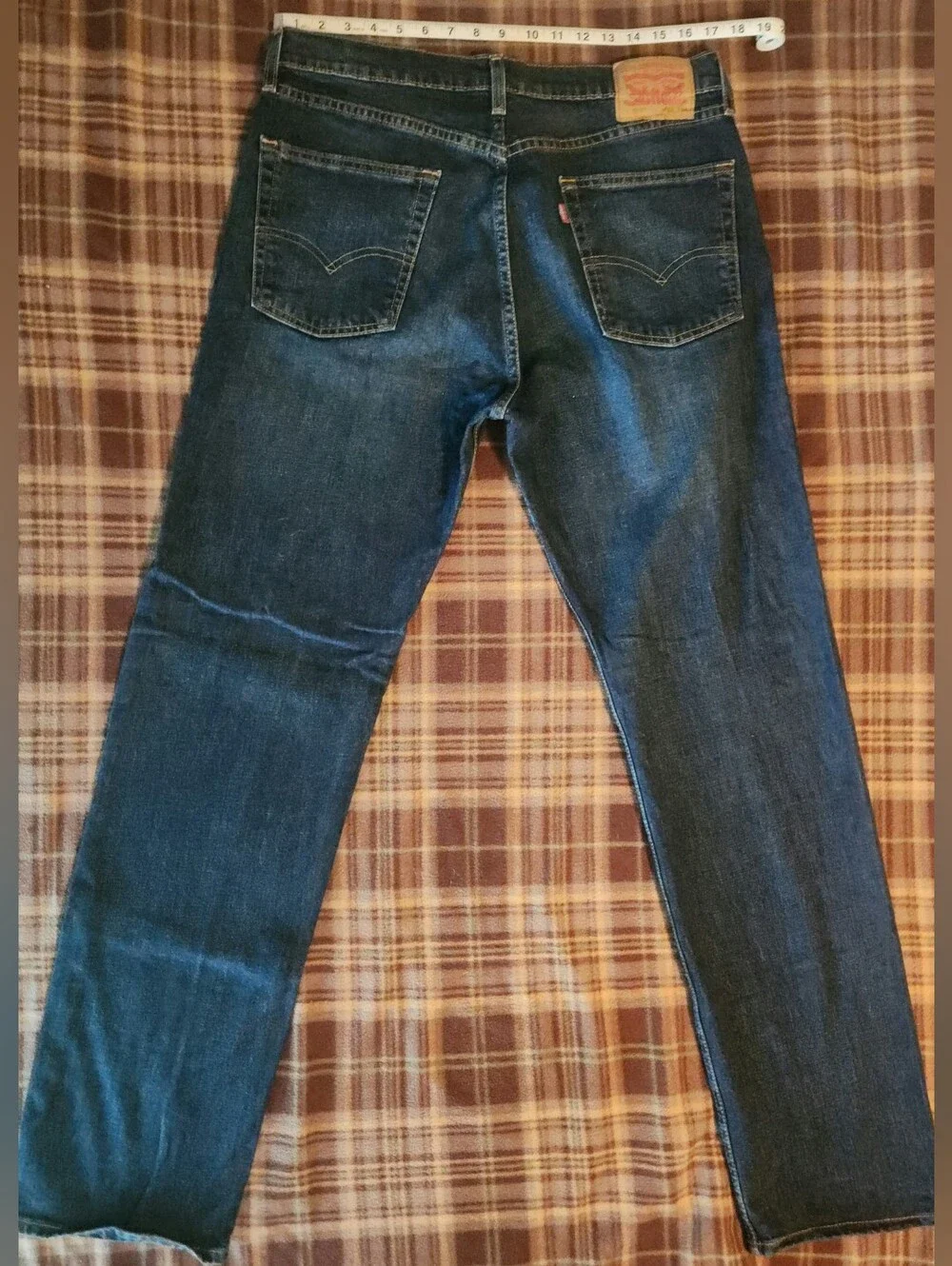 Levi's 505 Dark Indigo Jeans, Mens Size 36x34